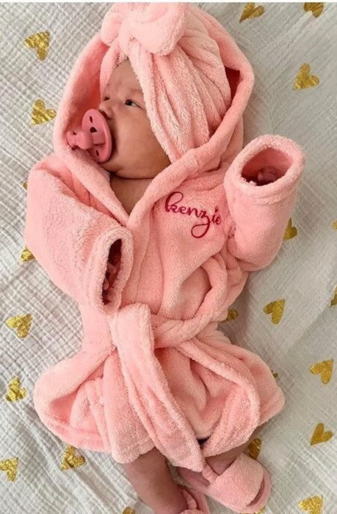 New Baby Girl Gift Customized Baby Girl Robe Baby Shower Etsy Ireland