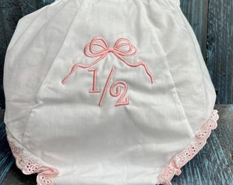 Bloomer couvre-couche pour bébé avec monogramme - nouveau-né - bébé fille - cadeau - personnalisé - bloomers, pantalons fantaisie