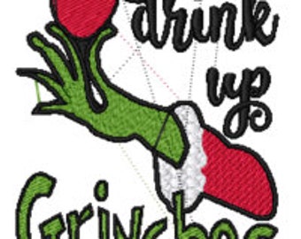 Embroidery Design-Drink up Grinches