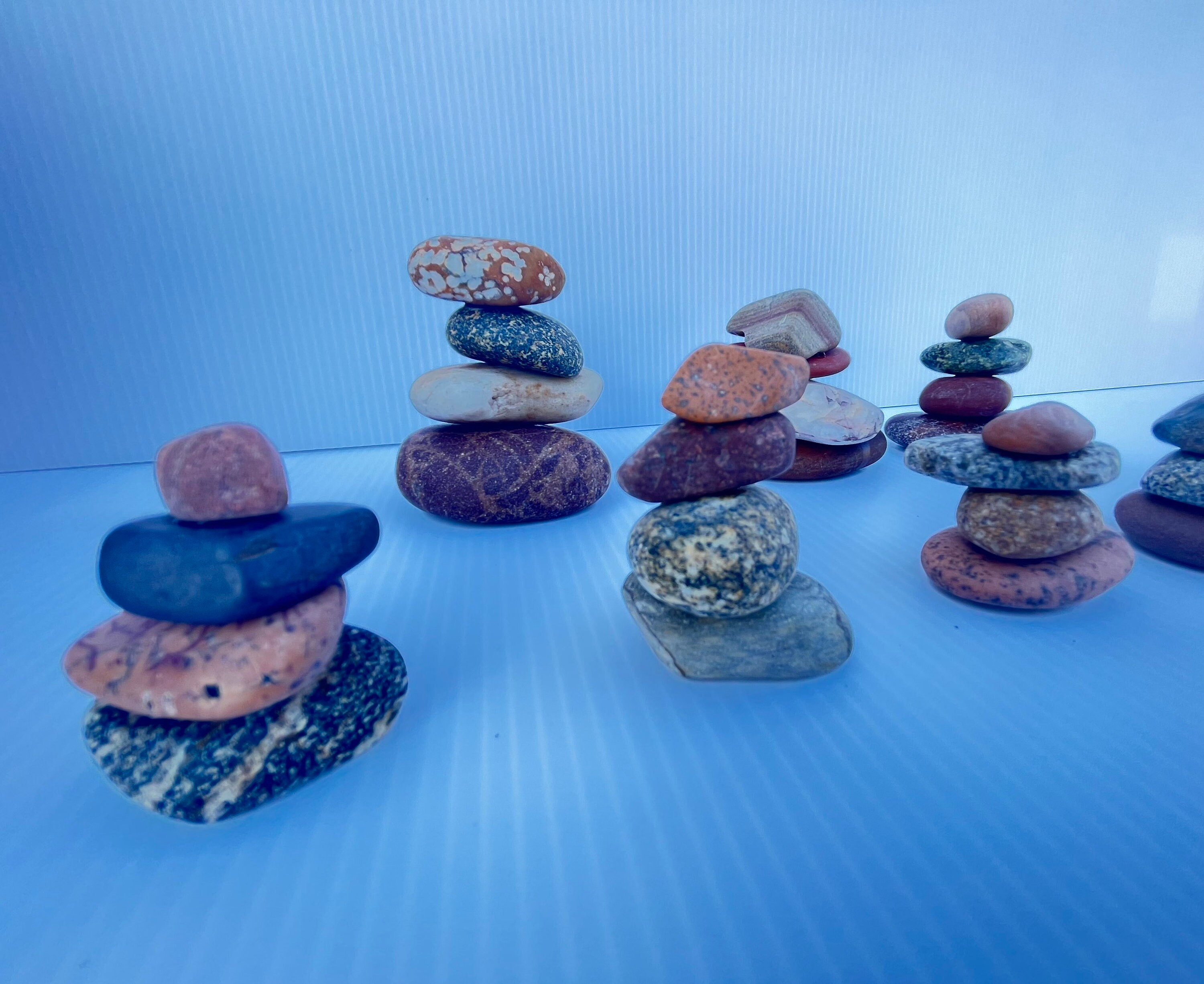 Repurpose Rocks Mini Rock Cairn: Stacked Salt River Stones, Zen Decor, Outdoor ...