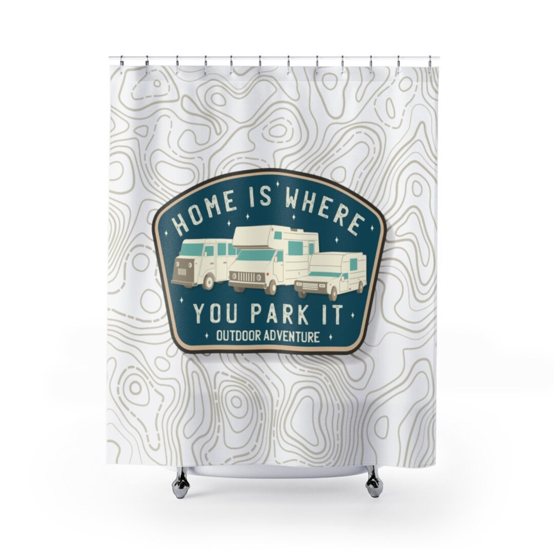 Shower Curtain RV Camper Trailer Camping Cabin Etsy