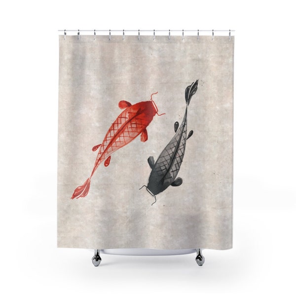 Fish Shower Curtain Etsy