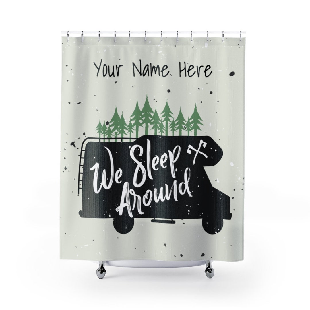 Shower Curtain RV Camper Trailer Camping Cabin, Cottage Etsy.de
