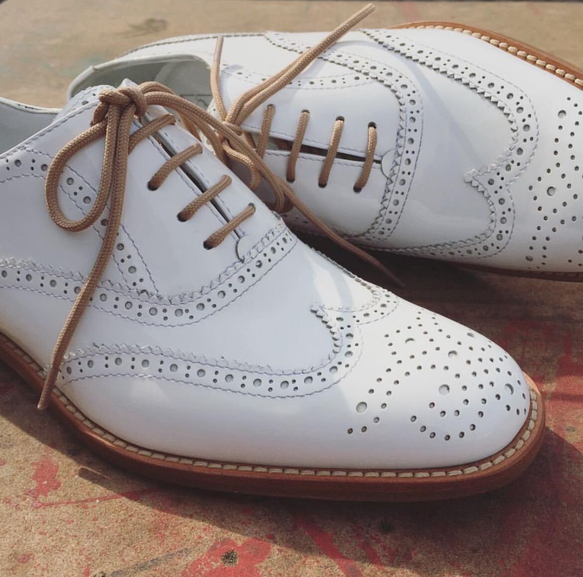 White Brogues - Etsy