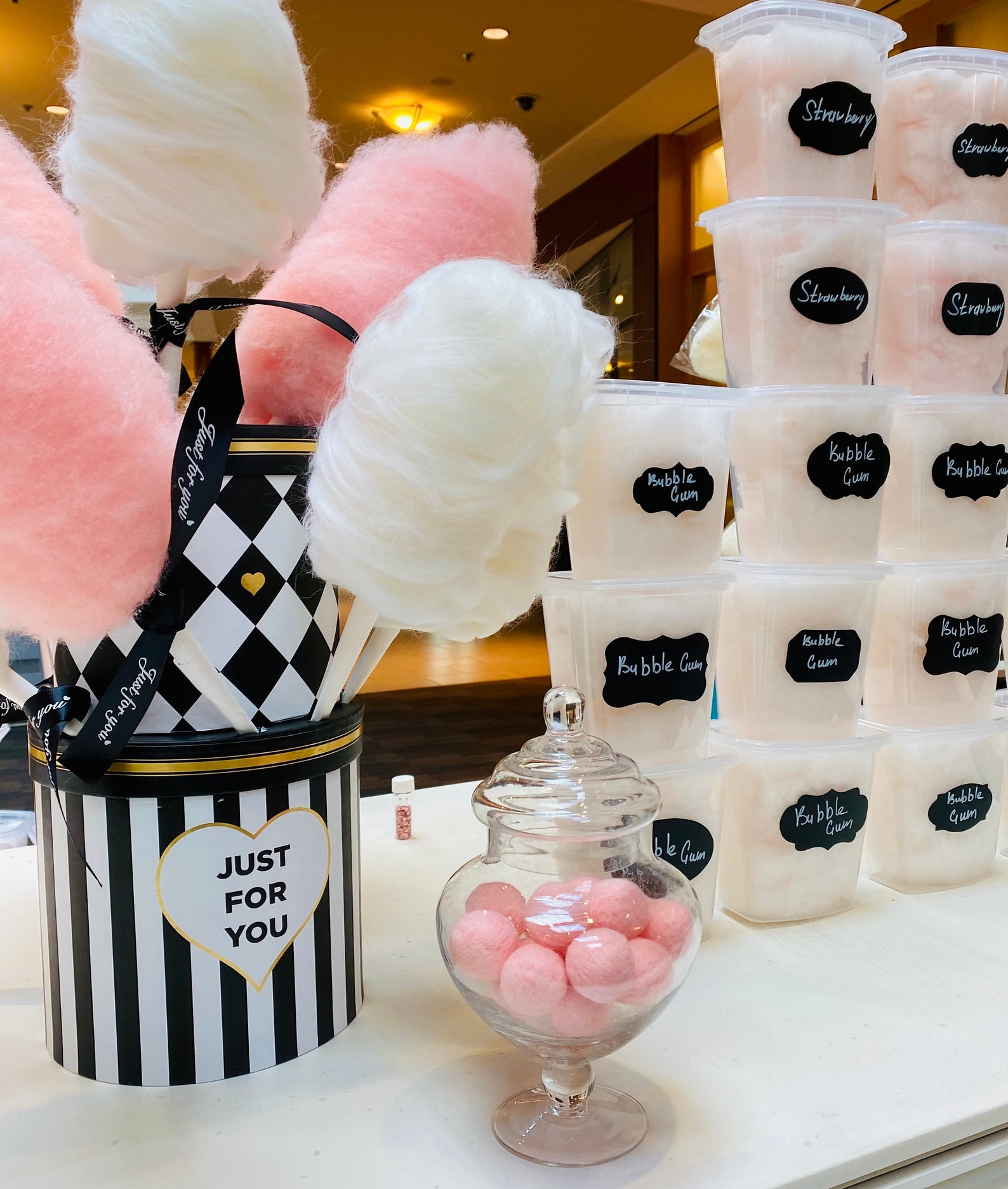 Organic cotton candy 32 oz container Etsy