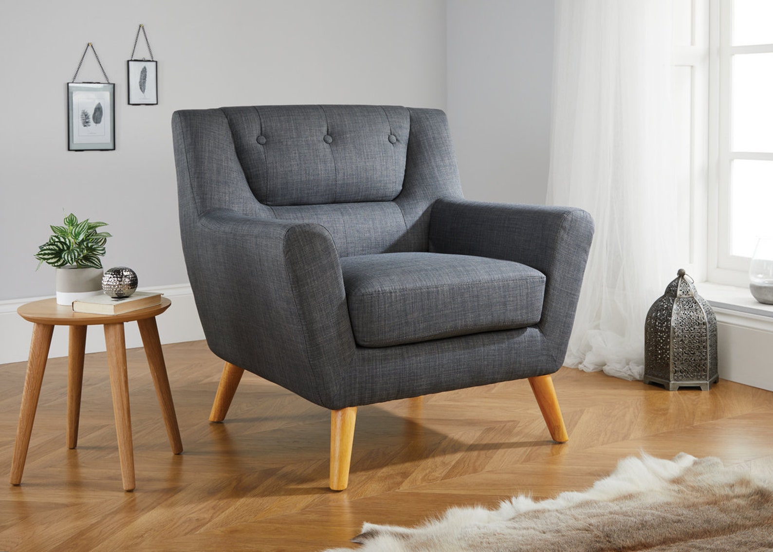 Armchair In Grey or Duck Egg Blue Chair Living Room Furniture | Etsy
