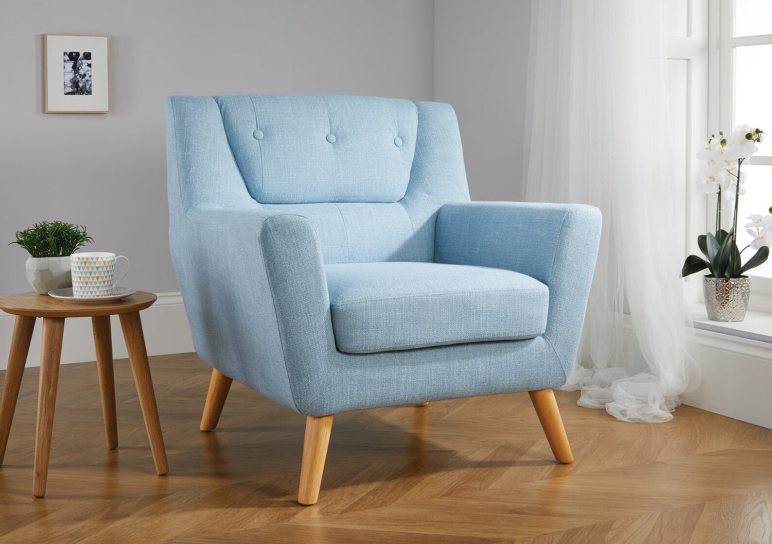 Armchair In Grey or Duck Egg Blue Chair Living Room Furniture Etsy