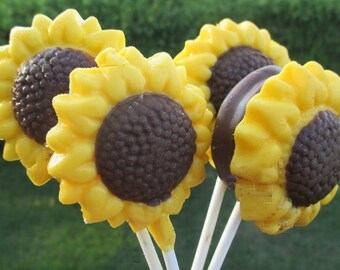 Sunflower Chocolate  Candy Lollipop