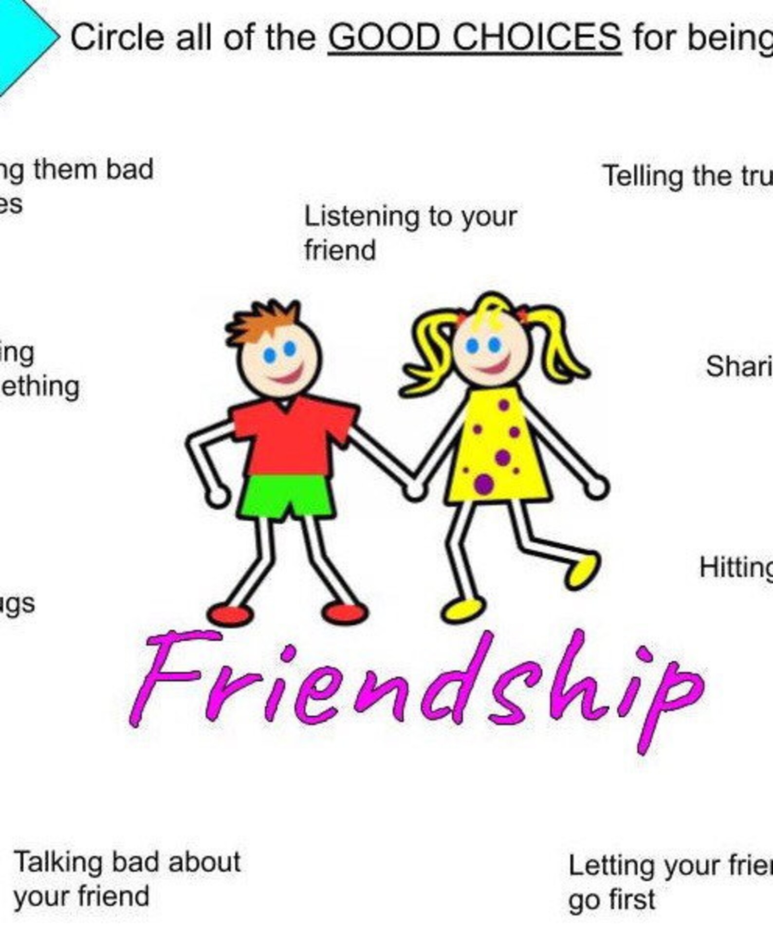 Making Good Choices Worksheet
