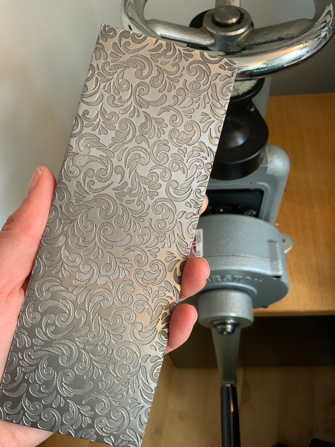 Etsy Swirl Texture Plate Steel Texture Plate for Rolling Etsy UK