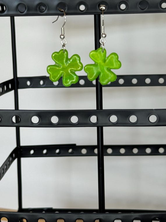 Four Leaf Clover Dangle Earrings