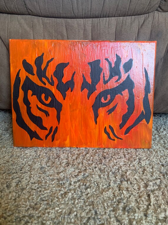 Tiger acrylic painting