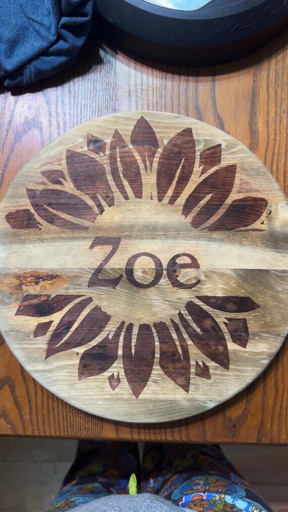 Sunflower Wood Sign