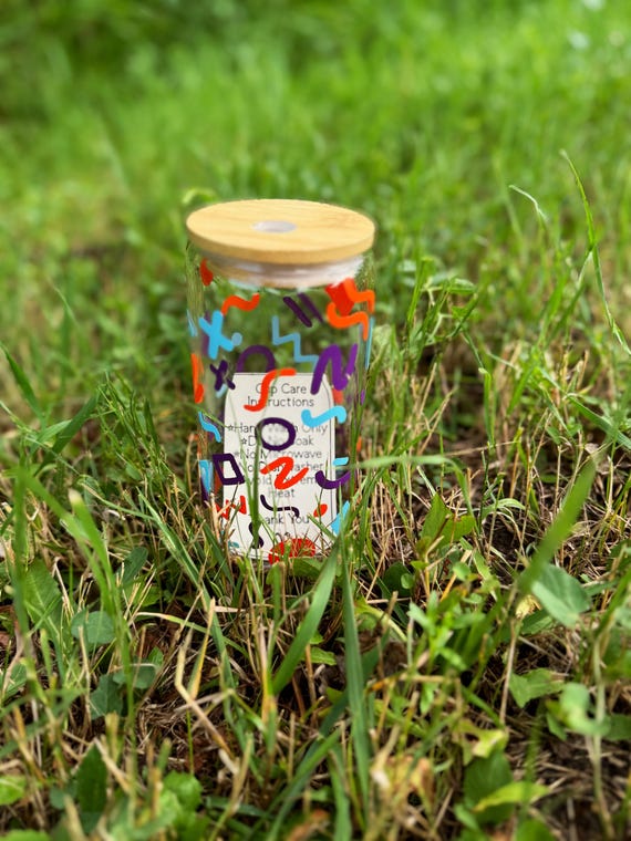 90’s Glass tumbler