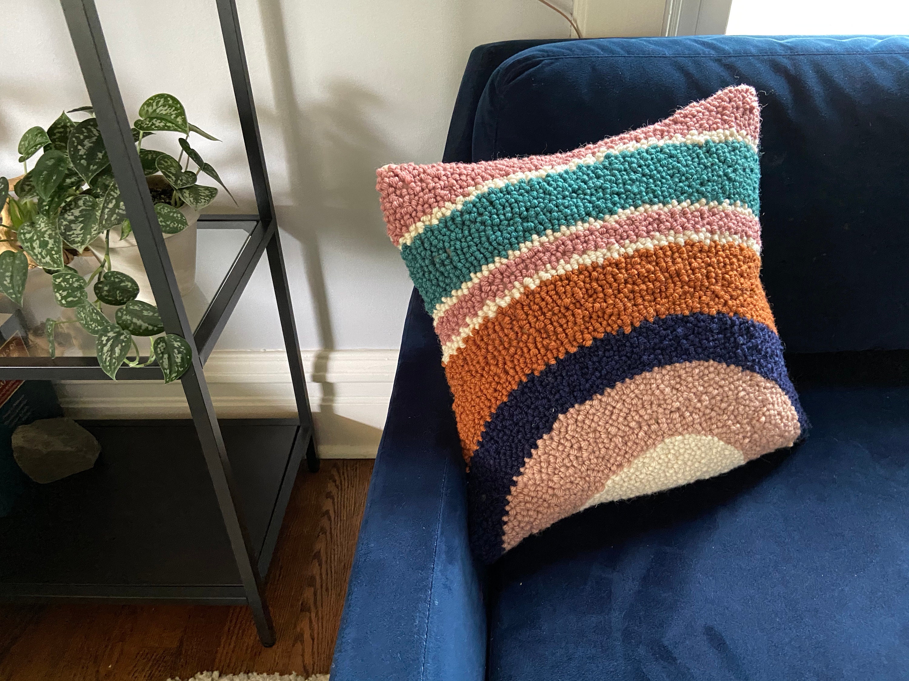 Punch Needle Pillow Cover | Etsy