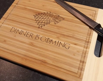 GAME OF THRONES WOODEN KITCHEN SPOON CHOPPING CHEESE BOARD PLACEMAT GIFT IDEA UK