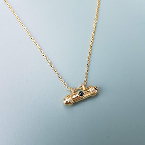 Collier Talisman Amulette Taweez &quot;Raja Or&quot;, chaîne fine, collier indien, collier protection, porte bonheur, collier fin, collier grigri