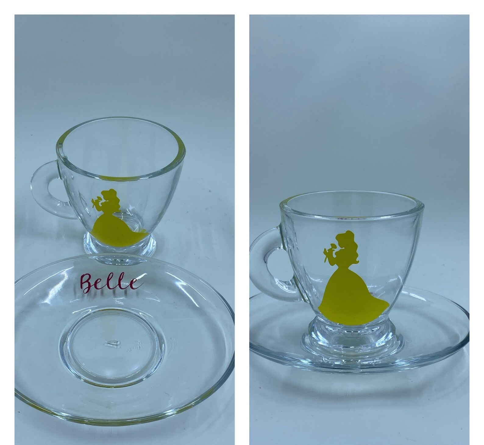 Set of 6 Original Disney Princess teacups. Etsy