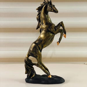 Horse Statue, Horse Sculpture, Large Horse Statue, Handmade Horse Sculpture, Horse Home Decor, Prancing Horse Statue, Rear up Horse , Gift