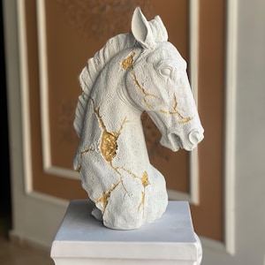 Horse Statue, Horse Sculpture, Large Horse Statue, Horse Home Decor, Horse Head Statue, Horse Head Sculpture, Handmade Horse Sculpture, Gift