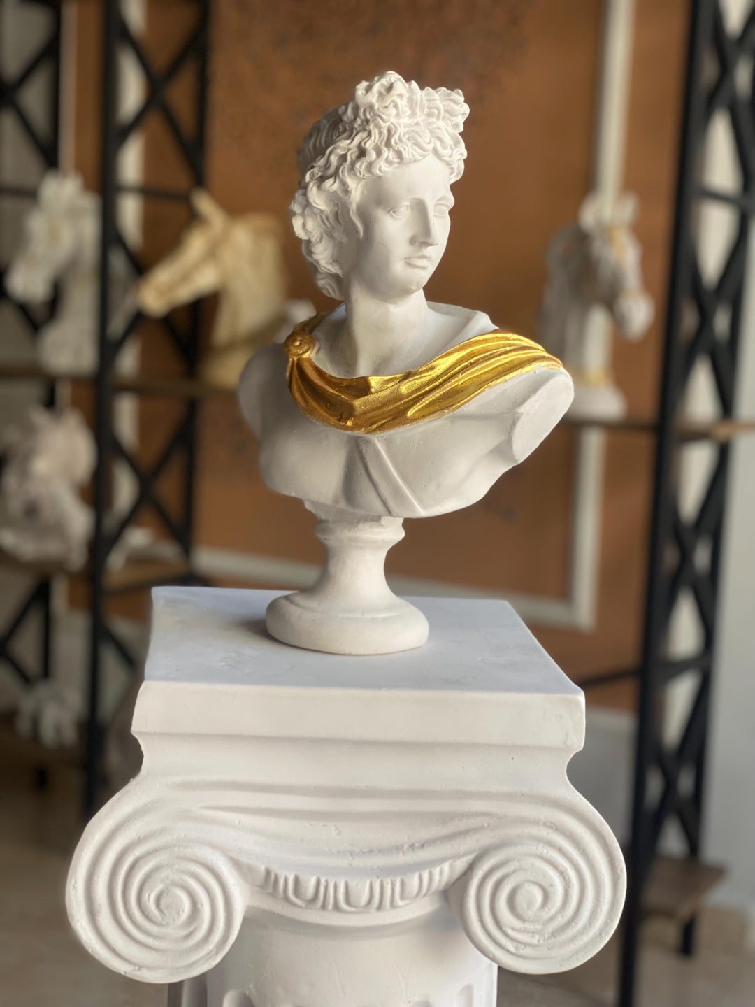 Apollo Sculpture Statue, Apollo Bust Statue, Large Apollo Sculpture ...