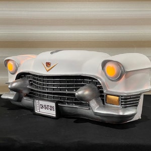 Cadillac Wanddekor, Cadillac Caddy 55 Wandstatue, Cadillac Wandskulptur, Oldtimer-Dekor, antikes Auto-Dekor, Cadillac-Vorderseite