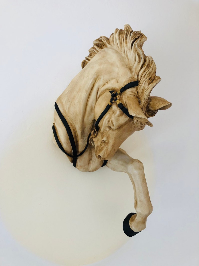 Large Horse Statue Sculpture Horse Head Wall Decor Horse Etsy