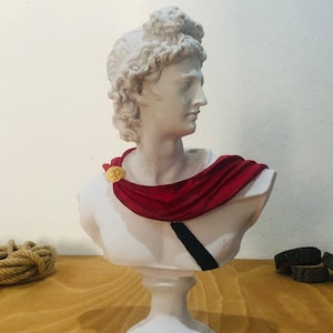 Apollo Sculpture Statue, Apollo Bust Statue, Large Apollo Sculpture Statue, Roman Sculpture Statues, Greek Bust Statue, Handmade Statue