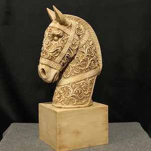 Horse Statue, Horse Sculpture, Large Horse Statue, Horse Home Decor, Horse Head Statue, Horse Head Sculpture, Handmade Horse Sculpture, Gift
