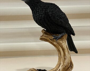 Générique Statue De Corbeau - Figurine Corbeau Debout Sur
