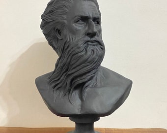 Estatua de Poseidón, Escultura de Poseidón, Dios griego Poseidón, Estatua griega, Decoración del hogar, Estatua de Dios mitológico, Bustos de Dios griego, Estatua del busto de Dios