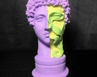 Hermes Sculpture, Hermes Greek Gods, Ancient Mythology, Hermes Statue, Ancient Bust Statue, Hermes Greek Statue, Mythology Statues, Handmade