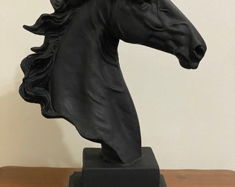 Horse Sculpture,Horse Statue,  Large Horse Statue, Horse Home Decor, Handmade Horse Sculpture, Horse Head Statue, Horse Head Sculpture, Gift