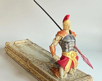 Gladiator incense Holder, Greek Warrior Incense Holder, Gladiator Incense Burner, Home Decor Incense Holder, Roman Warrior Incense Holder