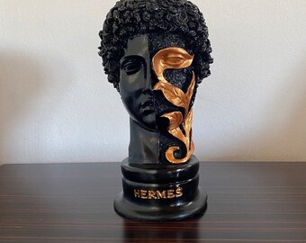 Hermes Statue, Hermes Sculpture, Hermes Greek Gods, Ancient Mythology, Hermes Bust Statue, Hermes Greek Statue, Mythology Statues, Handmade