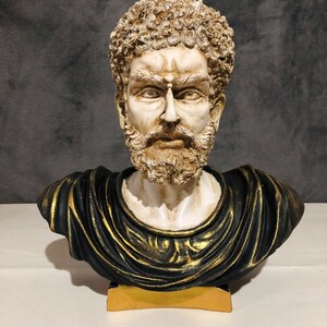 Marcus Aurelius Bust Statue, Large Marcus Aurelius Sculpture, Large Male Bust Sculpture, Marcus Statue, Handmade Statues, Home Decor, Gift