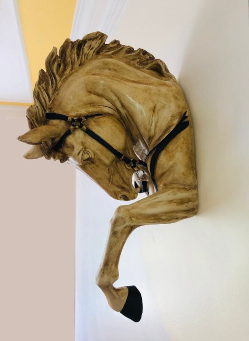 Large Horse Statue Sculpture Horse Head Wall Decor Horse Etsy
