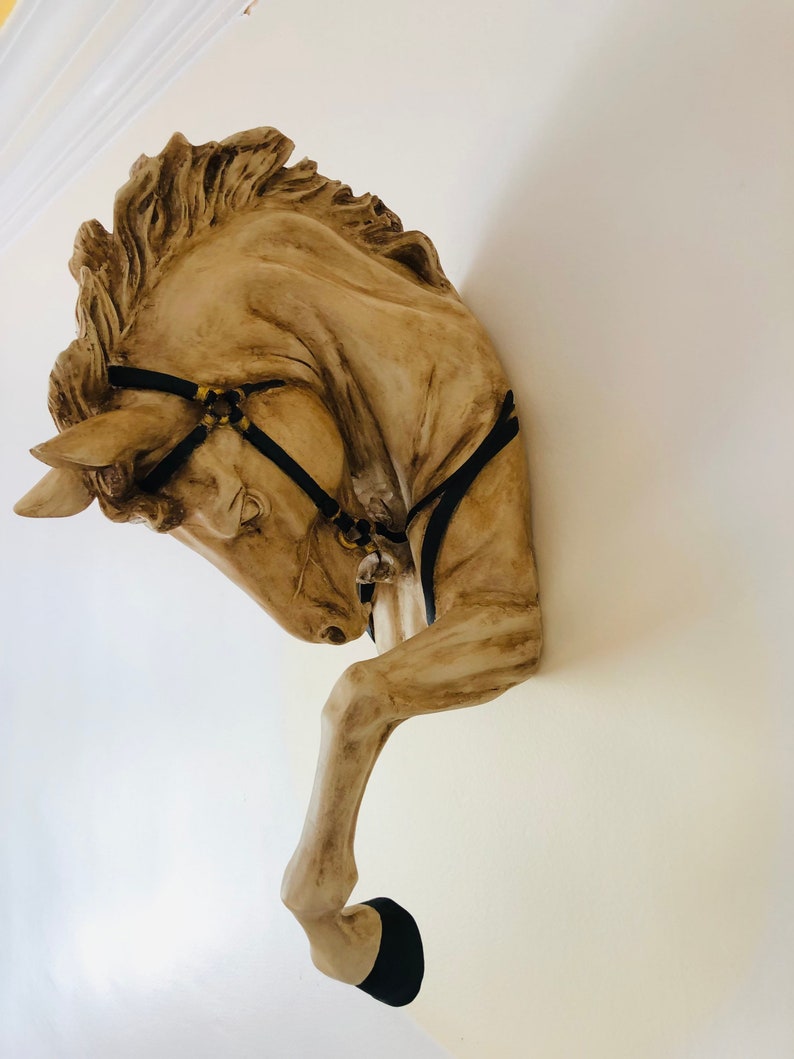 Large Horse Statue Sculpture Horse Head Wall Decor Horse Etsy