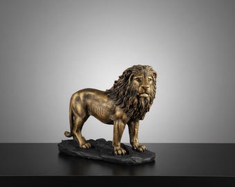 Lion Statue , Lion Sculpture, Large Lion Sculpture, Large Animal Sculpture Statue, Animal Statue Decor, Home Decor, Lion Figurine