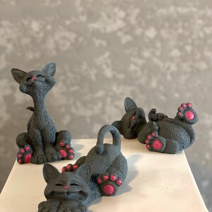 Cat statue, Cat Sculpture, Cute Cats, Animal Statue, Animal Home Decor, Cat Home Decor, Handmade Animal Statue, Housewarming Gift, Handmade