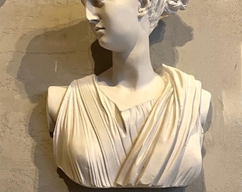 Artemis Statue, Artemis Wall Decor, Artemis Sculpture, Diana Statue, Greek Goddess Statue, Artemis Wall Statue, Greek Mythology, Wall Statue