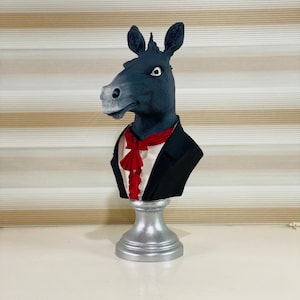 Esel Statue, Esel Kopf Statue, handgemachte Esel Skulptur, Tier Wohn Dekor, Tier Skulptur, Esel Skulptur, Housewarming Geschenk