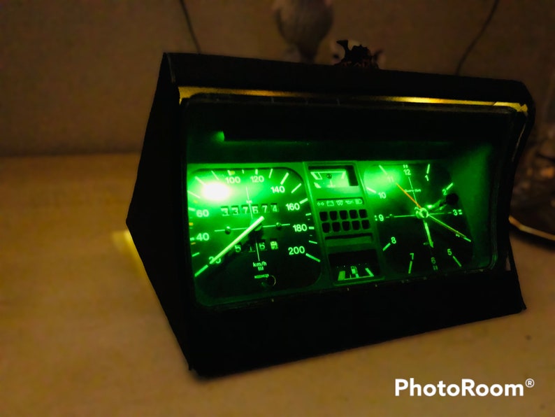 Antique Car Speedometer Clock, Retro Desk Lamp, Vintage Car Clock, Desk