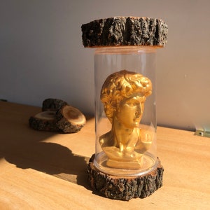 Downflow Incense Holder / Backflow Incense Holder / Incense Burner / Gold David Statue / Incense