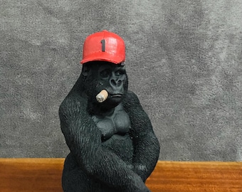 Gorilla Statue, Gorilla Sculpture, Animal Sculpture Statue, Handmade Animal Statue, Pop Art Statue, Housewarming, Gift, Home Decor