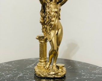 Aphrodite Sculpture, Aphrodite Statue, Goddess Aphrodite, Large Female Statue, Greek Statue, Housewarming Gift, Gold Aphrodite Statue
