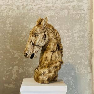 Horse Statue, Horse Sculpture, Large Horse Statue, Horse Home Decor, Horse Head Statue, Horse Head Sculpture, Handmade Horse Sculpture, Gift