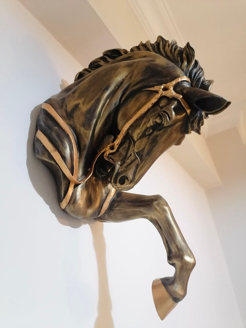 Large Horse Head Wall Decor Animal Head Wall Decor Wall Etsy