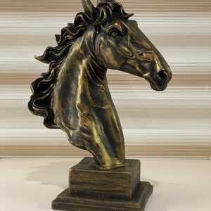 Horse Sculpture,Horse Statue,  Large Horse Statue, Horse Home Decor, Handmade Horse Sculpture, Horse Head Statue, Horse Head Sculpture, Gift