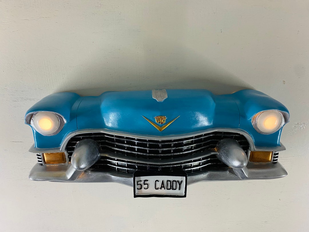Cadillac Wall Decor, Antique Car Decor, Cadillac Caddy 55 Wall Statue